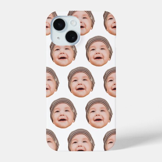 Coques Case-Mate iPhone Mignonne Personnalisé Baby Face Photos Blanc