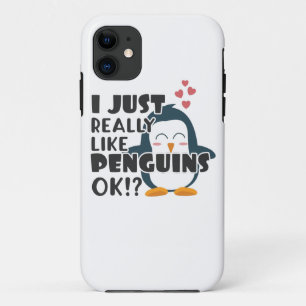 Case-Mate iPhone Case Mignonne Pingouin J'Aime Vraiment Les Pingouins D'