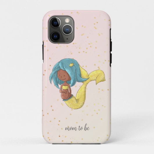 Coques Case-Mate iPhone Mignonne sirène de grossesse (Dos)