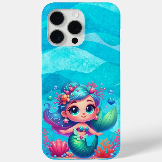 Coques Case-Mate iPhone Mignonne sirène sous-marine (Verso)