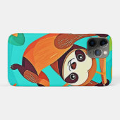 Coques Case-Mate iPhone Mignonne Sloth pendue dans la jungle (Dos (Horizontal))