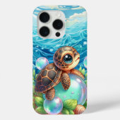Coques Case-Mate iPhone Mignonne tortue de mer (Verso)