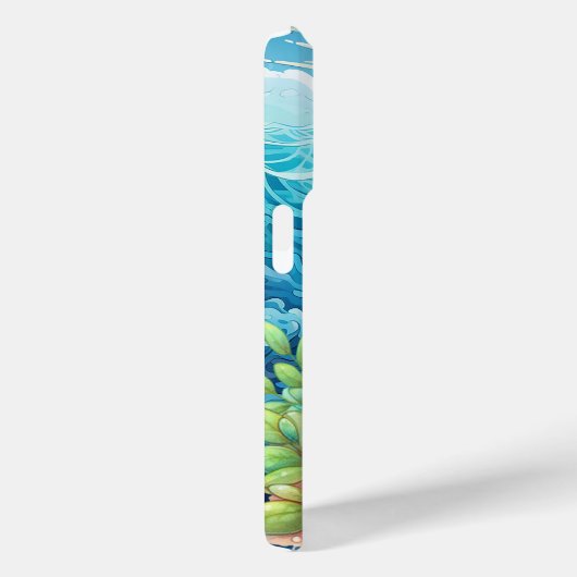 Coques Case-Mate iPhone Mignonne tortue de mer (Verso / Droite)