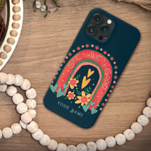 Case-Mate iPhone Case Mignonne Voir le bon devis amusant Rainbow Inspiri