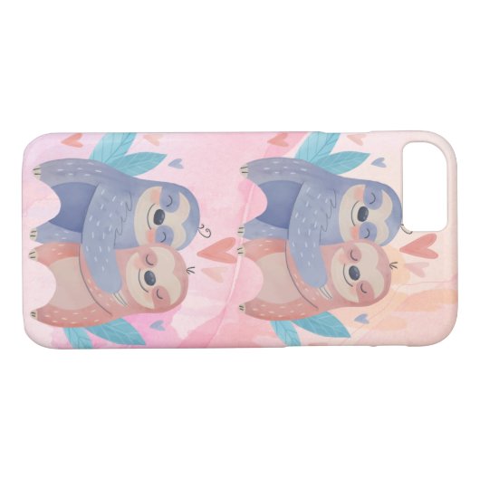 Coques Case-Mate iPhone Mignonnes Fentes En Amour (Dos (Horizontal))