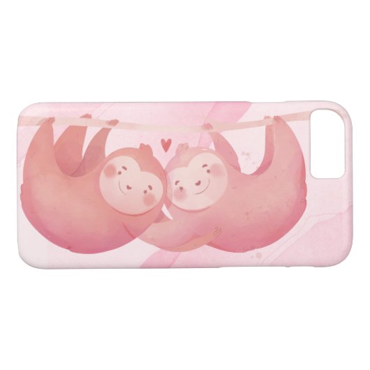 Coques Case-Mate iPhone Mignonnes Fentes En Amour (Dos (Horizontal))
