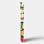 Coques Case-Mate iPhone Mignonnes maisons d'aquarelle blanc (Verso / Gauche)