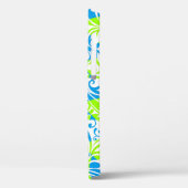 Coques Case-Mate iPhone Mignons bleu vert mélangé motifs floraux (Verso / Gauche)