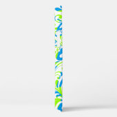 Coques Case-Mate iPhone Mignons bleu vert mélangé motifs floraux (Verso / Droite)