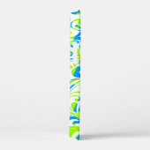 Coques Case-Mate iPhone Mignons bleu vert mélangé motifs floraux (Verso / Droite)