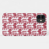Coques Case-Mate iPhone Mignons carrés d'amour rouges lettres (Dos (Horizontal))