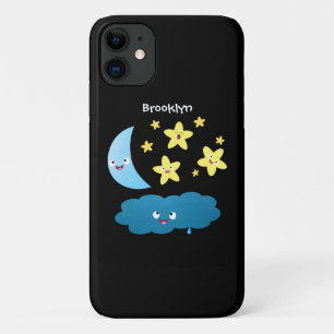 Case-Mate iPhone Case Mignons étoiles chantant, lune et bande dessinée d