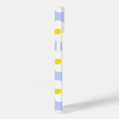 Coques Case-Mate iPhone Mignons marguerites rétro bleu clair sur poutres g (Verso / Droite)