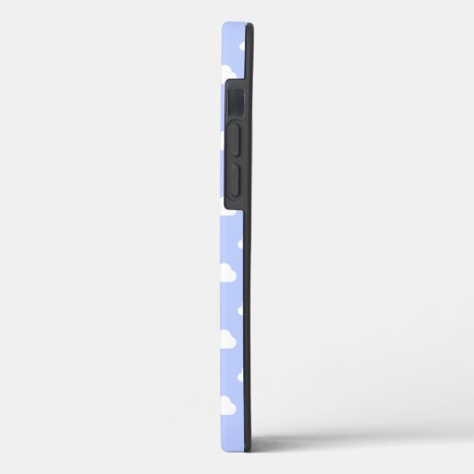 Coques Case-Mate iPhone Mignons nuages blancs sur bleu (Verso / Gauche)