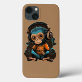 Coques Case-Mate iPhone Mignons Singe Écouter Musique, Musique Singe Immer (Verso)
