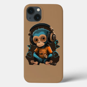 Case-Mate iPhone Case Mignons Singe Écouter Musique, Musique Singe Immer