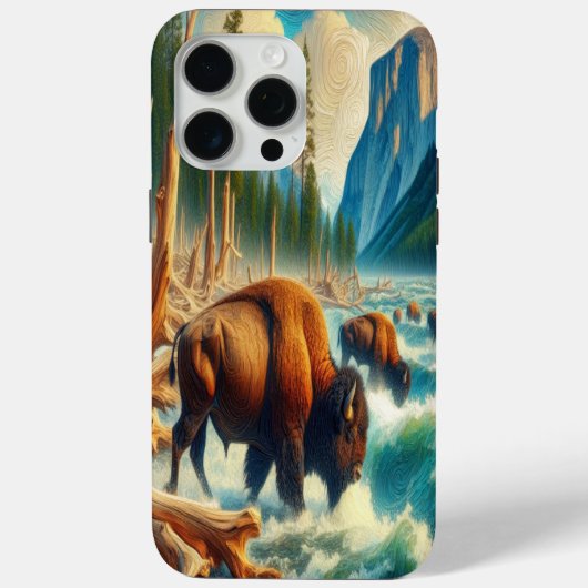 Coques Case-Mate iPhone Migration de bisons majestueux (Verso)