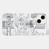 Coques Case-Mate iPhone Mikitiez Dreamer crâne tatto arc-en-ciel rocher ro (Verso (horizontal))