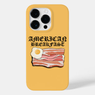 Coque Pour iPhone 14 Pro Mikitiez petit-déjeuner américain oeufs de bacon p