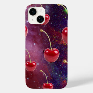 Coque Pour iPhone 14 Mikitiez rouge galaxie végane joyeuse 