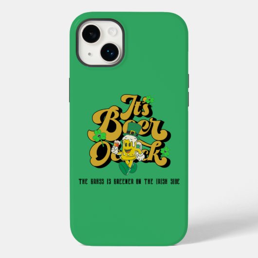 Coques Case-Mate iPhone Mikitiez verdoyante Saint Patrick's Day irishbeer (Verso)
