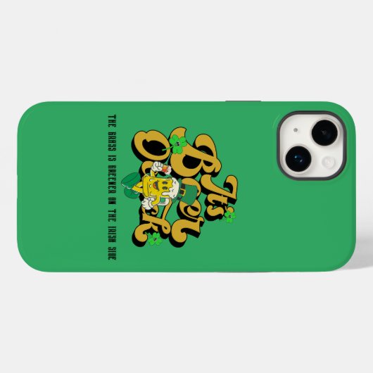 Coques Case-Mate iPhone Mikitiez verdoyante Saint Patrick's Day irishbeer (Verso (horizontal))