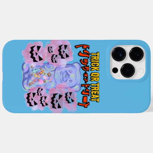 Coques Case-Mate iPhone Mikitiez vibes éffrayantes jellybear trickortraite (Verso (horizontal))