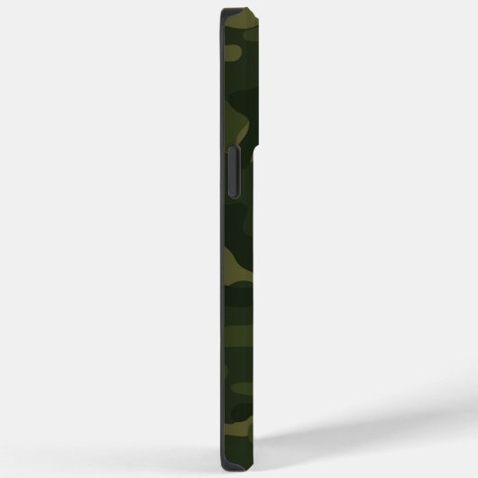 Coques Case-Mate iPhone Militaire Camo Motif Vert avec nom (Verso / Droite)