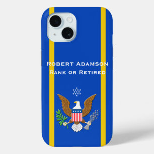 Coque Pour iPhone 15 Militaire Marine américaine avec emblème de la Déf