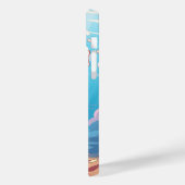 Coques Case-Mate iPhone Milkshake de glace personnalisé avec monogramme (Verso / Gauche)