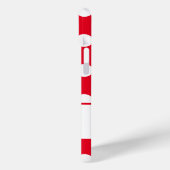 Coques Case-Mate iPhone Mina - Modèle Pour Votre Nom, Gros Pois Rouge (Verso / Gauche)