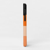 Coques Case-Mate iPhone Mini-bandes orange et noir ondulé (Dos/Gauche)