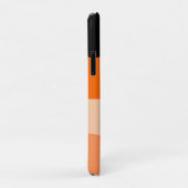 Coques Case-Mate iPhone Mini-bandes orange et noir ondulé (Dos/Droite)