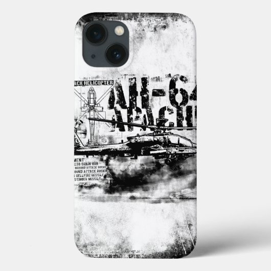 Coques Case-Mate iPhone Mini boîtier Apache iPad AH-64 (Verso)