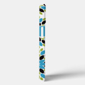 Coques Case-Mate iPhone Mini boîtier iPad | Floral | Bleu, Vert, Blanc (Verso / Droite)