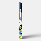 Coques Case-Mate iPhone Mini boîtier iPad | Floral, Rayures | Bleu, Vert (Verso / Gauche)