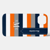 Coques Case-Mate iPhone Mini boîtier iPad | Tracées | Navy Orange White Gr (Verso (horizontal))