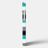 Coques Case-Mate iPhone Mini boîtier iPad | Tracées | Turquoise, noir, gri (Verso / Gauche)