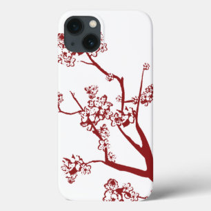 Coques Pour iPhone Mini boîtier Red Cherry Blossom