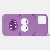 Coques Case-Mate iPhone Mini boîtier Visage Monster Violet (Verso (horizontal))