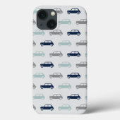 Coques Case-Mate iPhone Mini Coopers on the Go - bleu & gris (Verso)