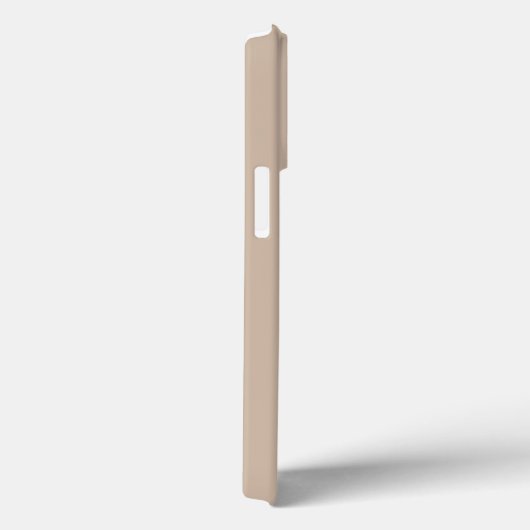 Coques Case-Mate iPhone Mini monogramme personnalisé initiales beige solid (Verso / Droite)