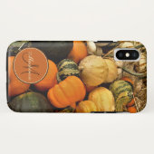 Coques Case-Mate iPhone Mini photo d'automne d'assortiment de citrouilles (Dos (Horizontal))
