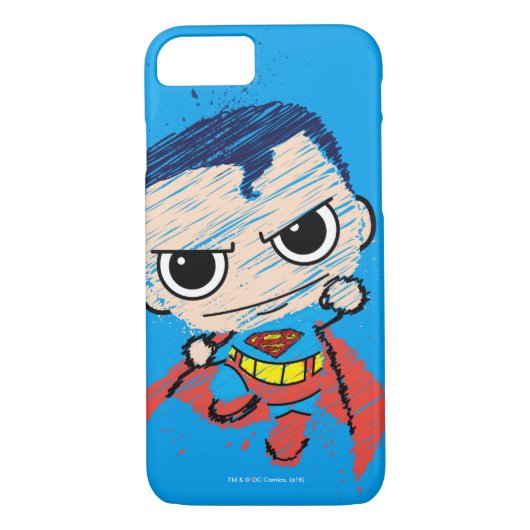 Coques Case-Mate iPhone Mini Superman Sketch - Flying (Dos)