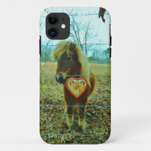 Etui iPhone Case-Mate Miniature cheval Brown Valentine Heart