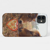 Coques Case-Mate iPhone Miniature Donkey & Horse Valentine Heart (Dos (Horizontal))