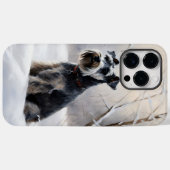 Coques Case-Mate iPhone Miniature Schnauzer Qu'il neige Noël (Verso (horizontal))