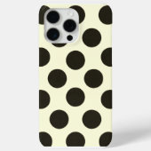 Coques Case-Mate iPhone Minimal Black Polka Dot Pattern (Verso)