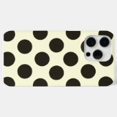 Coques Case-Mate iPhone Minimal Black Polka Dot Pattern (Verso (horizontal))