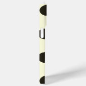 Coques Case-Mate iPhone Minimal Black Polka Dot Pattern (Verso / Droite)